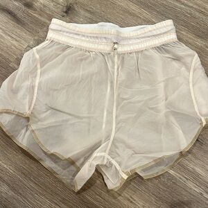 Lululemon sheer running shorts